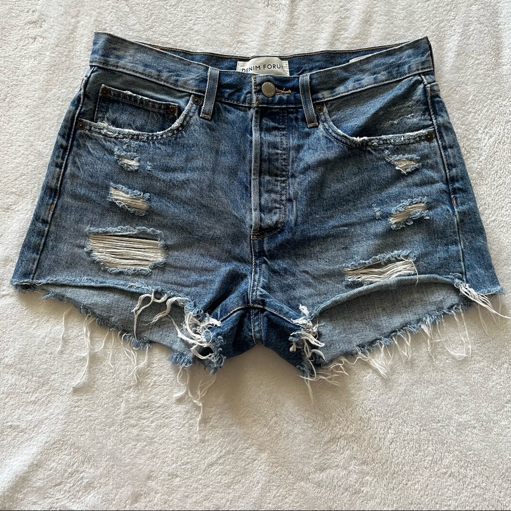 Aritzia Denim Ex-Boyfriend Shorts - Picture 6 of 14